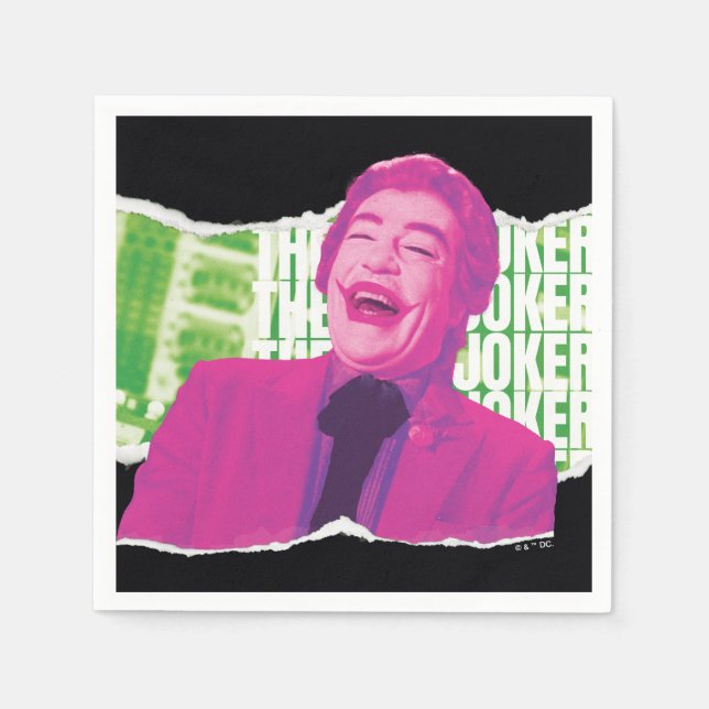 Der Joker Scrapbook lacht Serviette (Vorderseite)