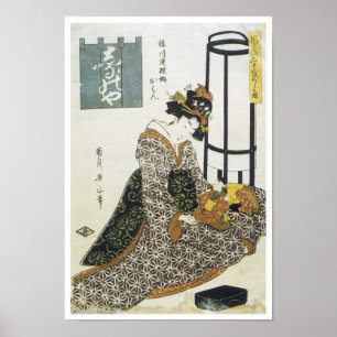 Der Joruri-Charakter, Eizan, 1830 Poster