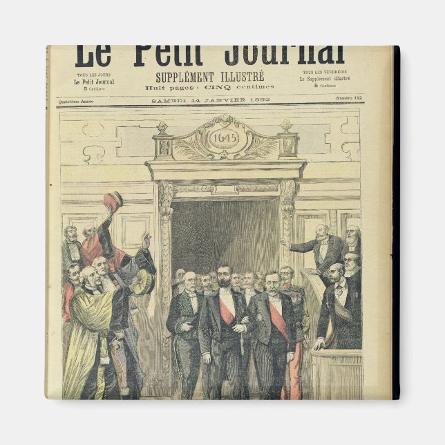 Der Jubiläum von Louis Pasteur an der Sorbonne Magnet (Vorne)