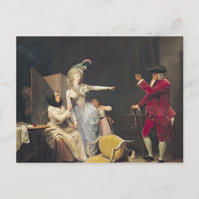 Der jüdische Alte Mann, 1791 Postkarte (Vorderseite)