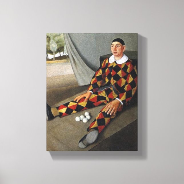 Der Juggler (von Antonio Donghi) Leinwanddruck (Vorderseite)