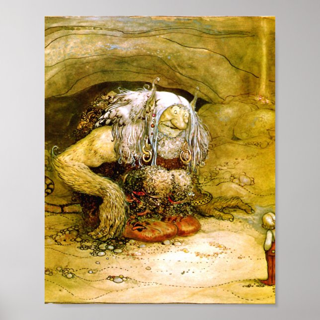 Der Junge, der nie davor gewarnt wurde, John Bauer Poster (Vorne)