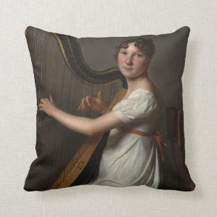 Der junge Harpist 1804-1806 Kissen