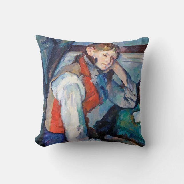 Der Junge im Roten Westen, Cezanne Kissen (Vorderseite)