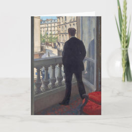 Der junge Mann an seinem Fenster von Gustave Caill Karte