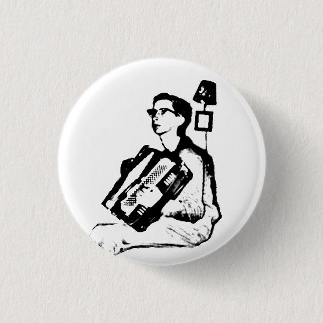 Der Junge mit dem Akkordeon - Pin Button (Vorderseite)