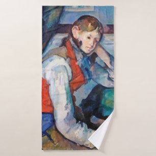 Der Junge mit der roten Weste, Cezanne Badehandtuch