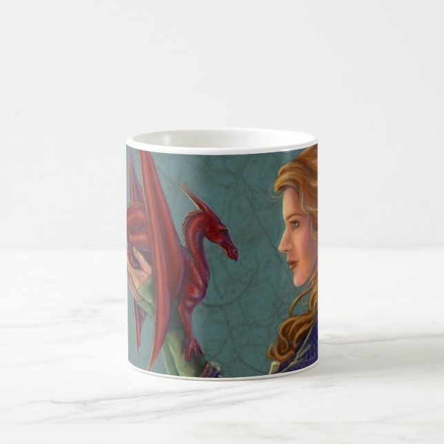 Der junge rote Drache Kaffeetasse (Mittel)