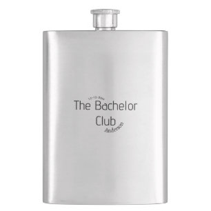 der Junggesellenclub Name Jahr stilvoll trendy kur Flachmann