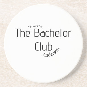 der Junggesellenclub Name Jahr stilvoll trendy kur Getränkeuntersetzer