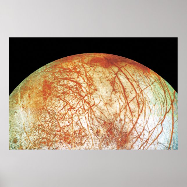 Der Jupiter-Mond Europa Poster (Vorne)