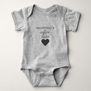 Der Kaffee-Datum der Mama Baby Strampler