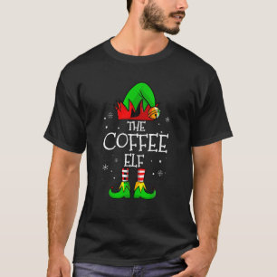 Der Kaffee Elf Matching Familie Weihnachten Funny T-Shirt