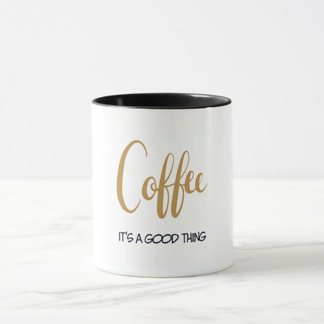 Der Kaffee ist ein gutes Geschmackssache Tasse (Zentrum)