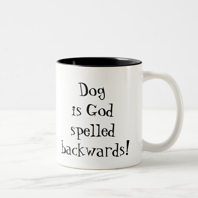 Der Kaffee-Tasse des Hundeliebhabers Zweifarbige Tasse (Rechts)
