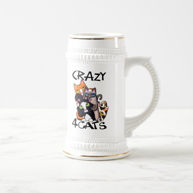 Der Kaffee-Tasse des Katzen-Liebhabers Bierglas (Rechts)