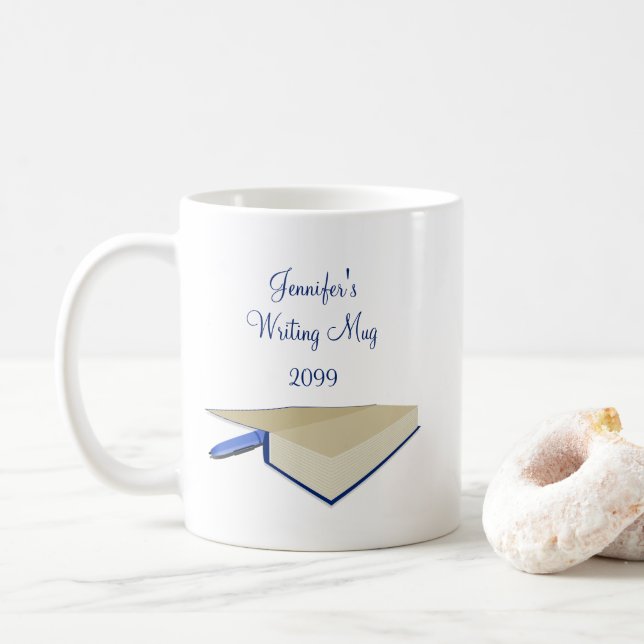 Der Kaffeebecher des Schriftstellers Kaffeetasse (Mit Donut)