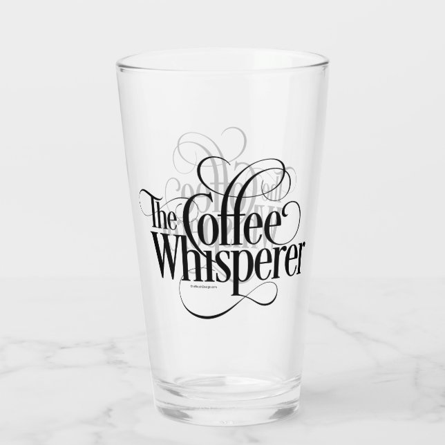 Der Kaffeepferd Glas (Rückseite)