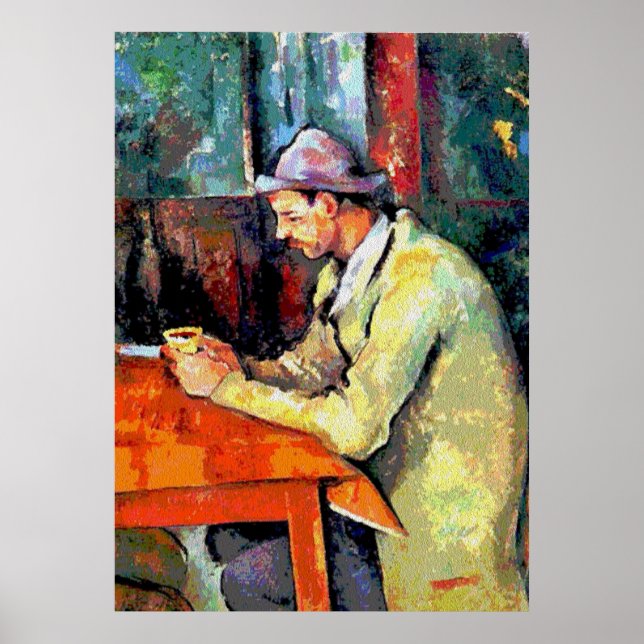Der Kaffeetrinker Poster (Vorne)