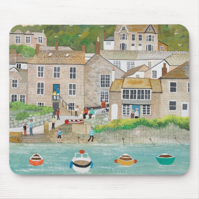 Der Kai am Mousehole Mousepad (Vorne)