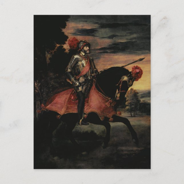Der Kaiser Charles V auf dem Rücken Postkarte (Vorderseite)