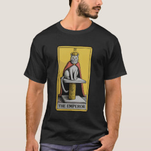 Der Kaiser Katze Tarot Karte Katzenkratzbaum Tre T-Shirt