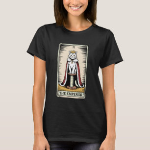 Der Kaiser Katze Tarot Karte Katzenkratzbaum Tre T-Shirt