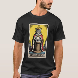 Der Kaiser Katze Tarot Karte Katzenkratzbaum Tre T-Shirt