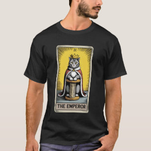 Der Kaiser Tarotkarte Mystische Katze Kratzbaum T-Shirt