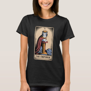Der Kaiser Tarotkarte Mystische Katze Kratzbaum T-Shirt