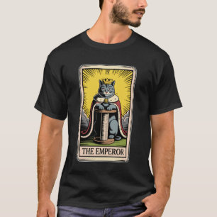 Der Kaiser Tarotkarte Mystische Katze Kratzbaum T-Shirt