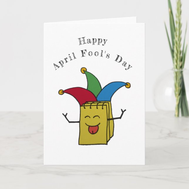 Der Kalender des Aprilscherzes Karte (Vorderseite)
