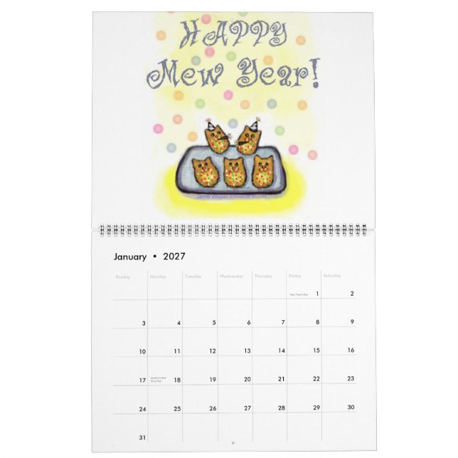 Der Kalender des Katzen-Liebhabers für 2011 (Jan 2027)