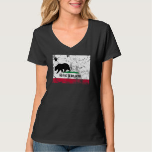 Der kalifornische Bär zieht nach Oklahoma und wand T-Shirt