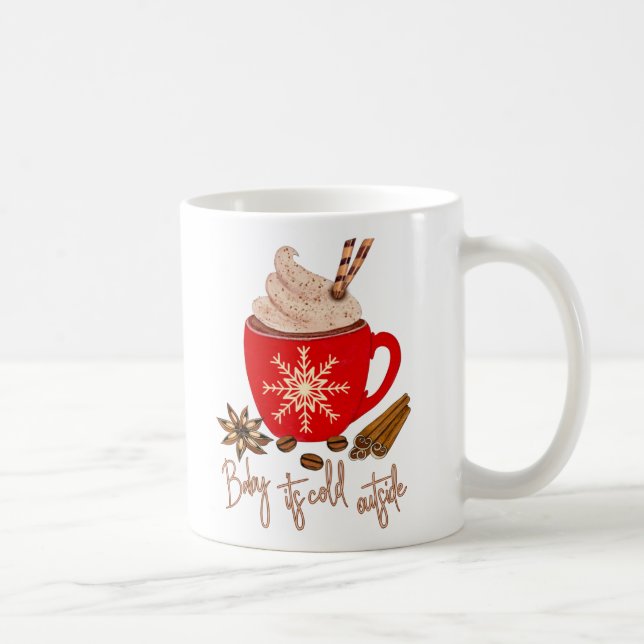 Der kalte KakaoWinter im Freien Kaffeetasse (Rechts)