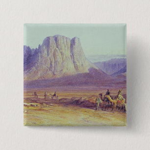 Der Kamel-Zug, Condessi, Berg Sinai, 1848 Button
