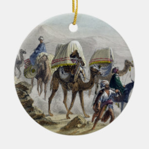 Der Kamel-Zug, 'von Konstantinopele und vom Blac Keramik Ornament