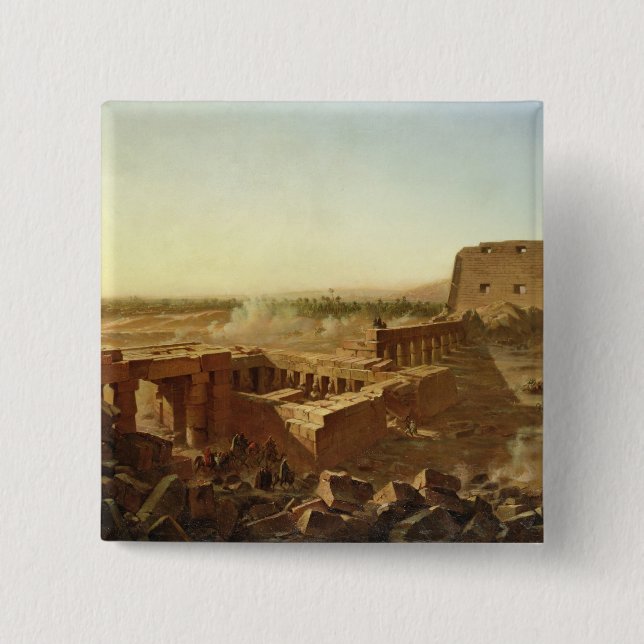 Der Kampf am Tempel von Karnak Button (Vorderseite)