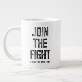 Der Kampf beitreten Jumbo-Tasse