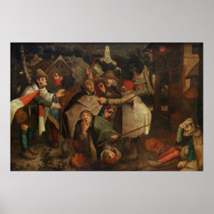 Der Kampf der Blinden Männer, 1643 Poster