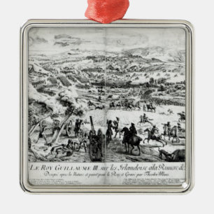 Der Kampf des Boyne, c.1690 Ornament Aus Metall