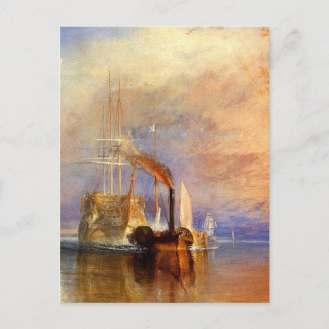 Der Kampf gegen den Temeraire Postkarte (Vorderseite)