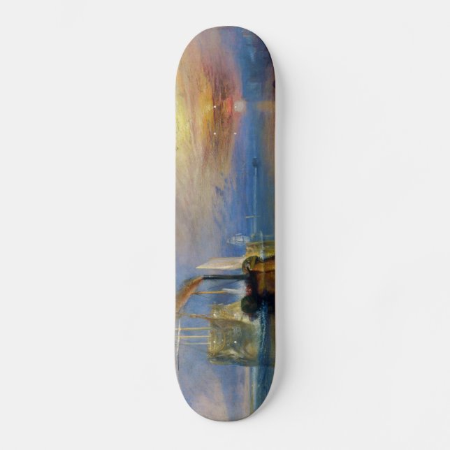 Der Kampf gegen den Temeraire von J. M. W. Turner Skateboard (Vorderseite)