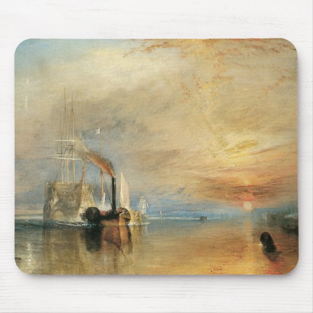 Der Kampf gegen den Temeraire von Joseph Turner, M Mousepad (Vorne)