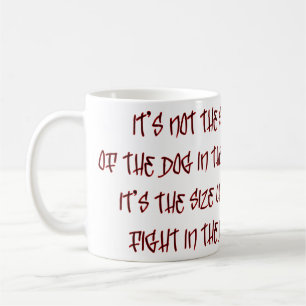 Der Kampf im Hund Kaffeetasse