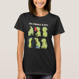 Der Kampf ist echt lustiger Dinosaurier T-Rex Fitn T-Shirt