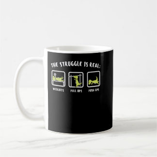 Der Kampf ist echte Dinosaur-Fitness T-Rex Gym Lo Kaffeetasse