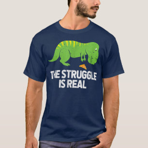 Der Kampf ist echter Dinosaurier TRe Pizza Paleont T-Shirt
