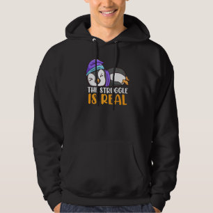 Der Kampf ist echter Pinguin-Schlaf 1 Hoodie