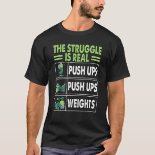 Der Kampf ist ein echter Rex-Gym, der die Fitness T-Shirt
